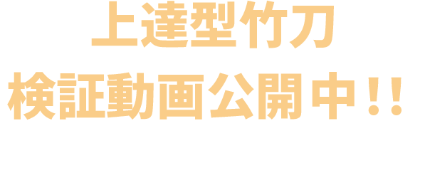 上達型竹刀検証動画